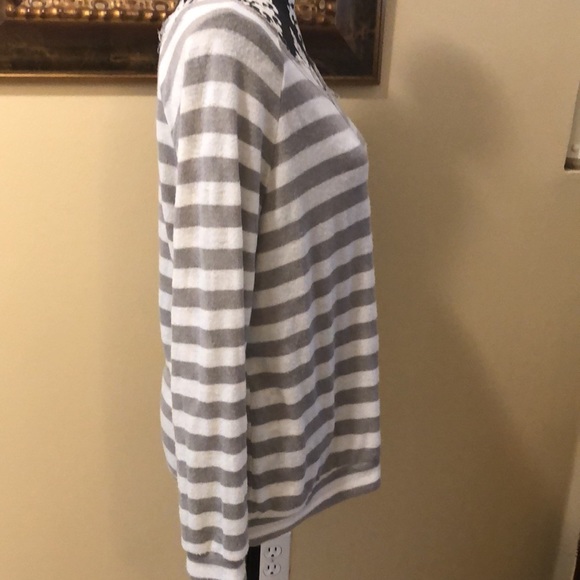 Vintage Havana Distressed striped loose fit long sleeved comfy sweater - Picture 5 of 10